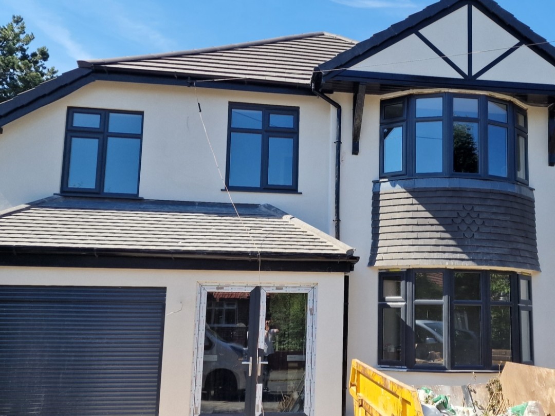 Whole façade re rendered